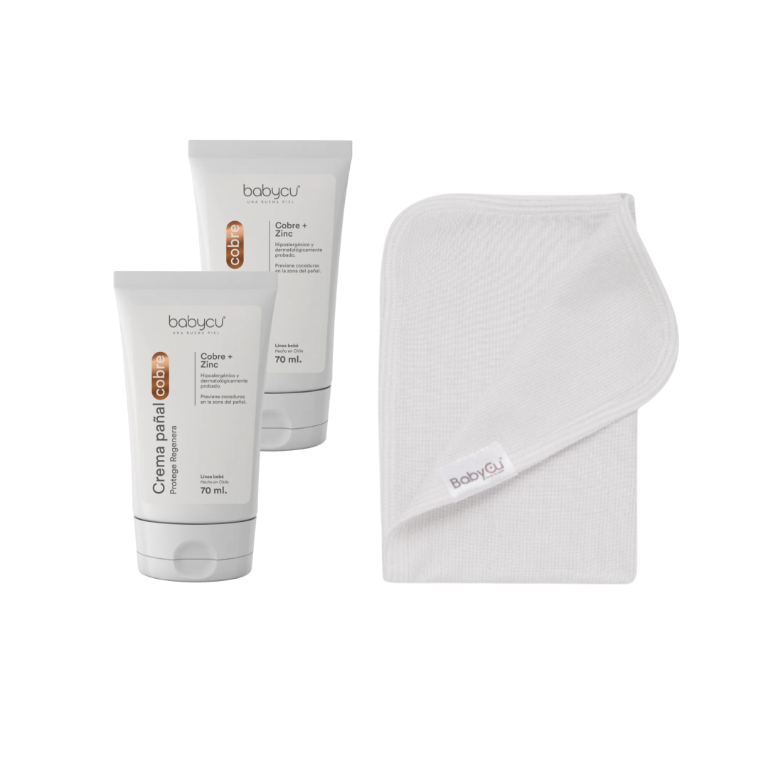 Pack Cuidado Completo: 1 Mantita BabyCu + 2 Cremas de Pañal BabyCu | Protección y Confort para tu Bebé