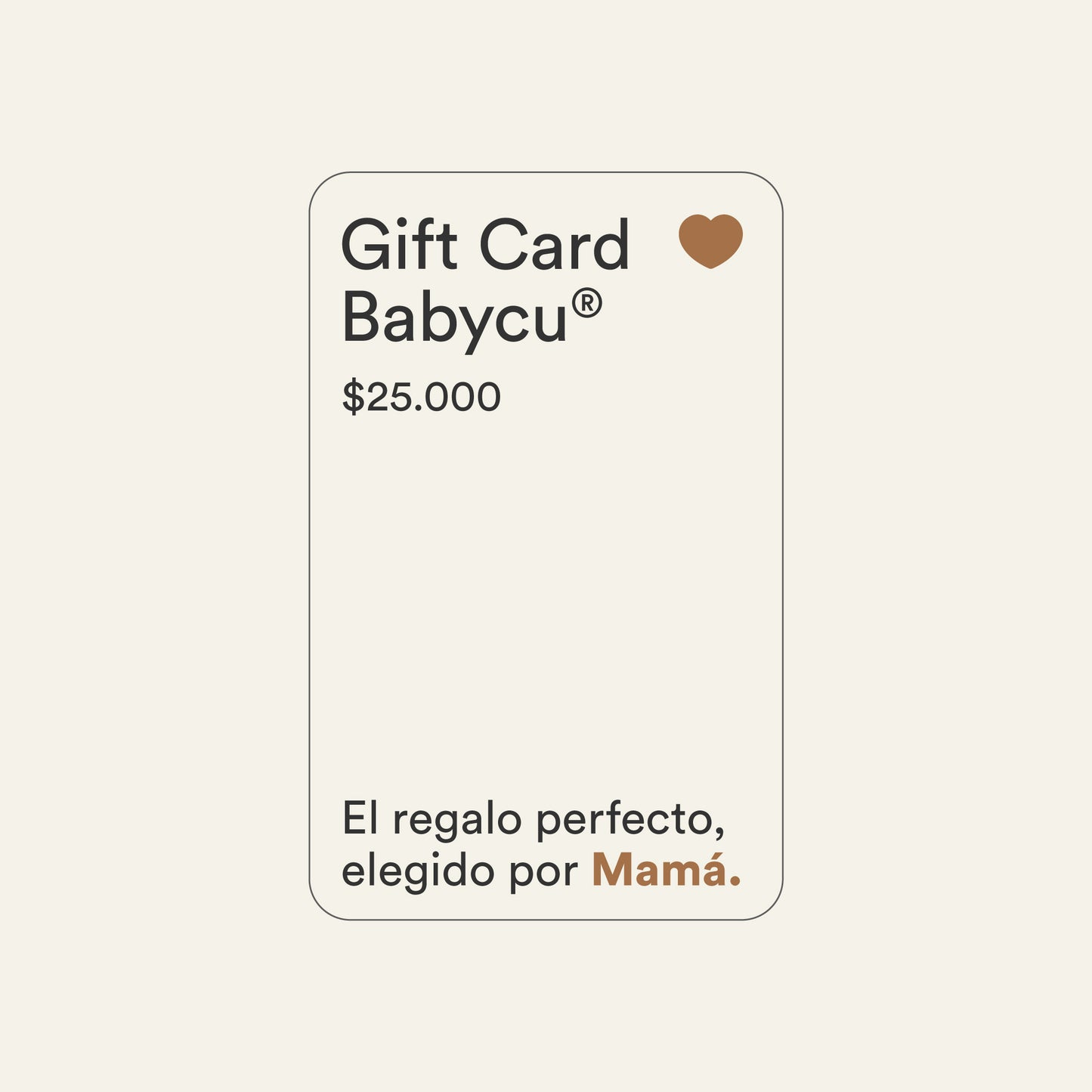 Gift Card Babycu®: El regalo perfecto elegido por Mamá