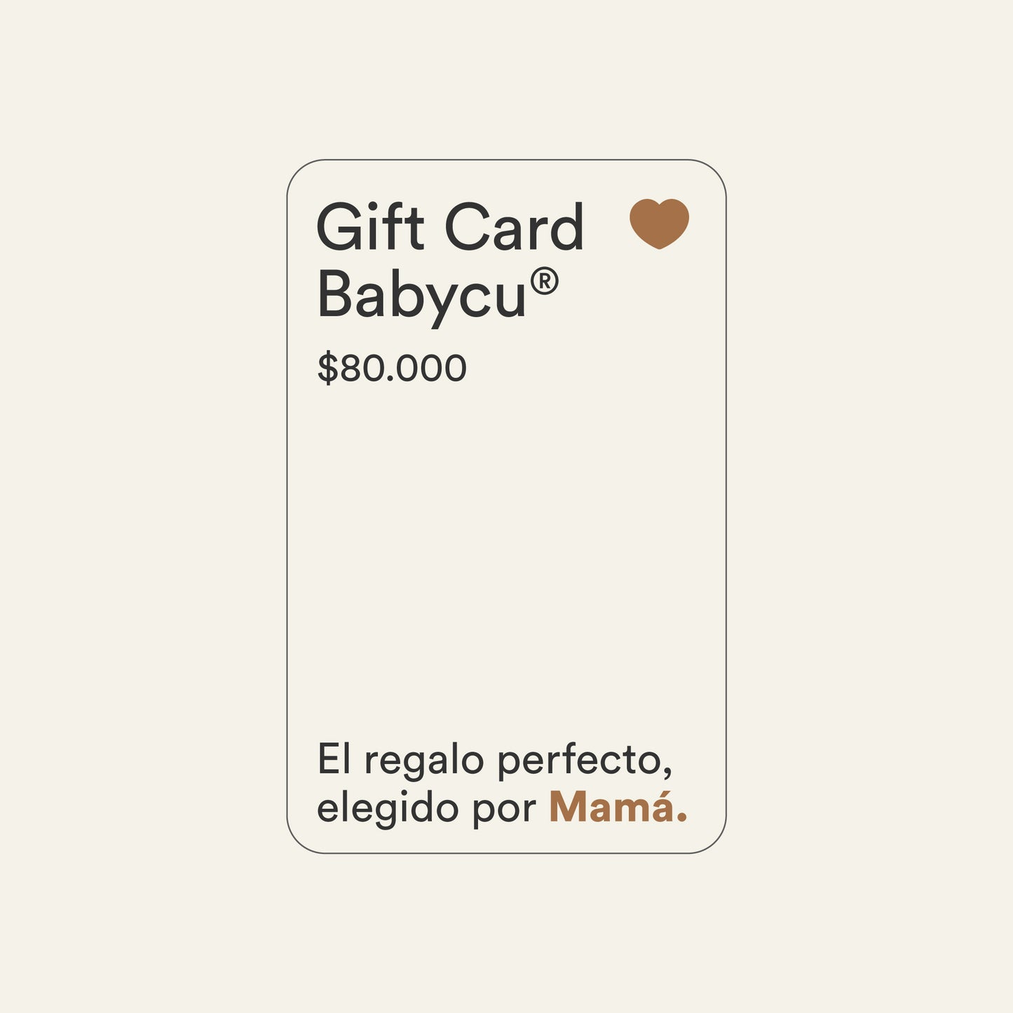 Gift Card Babycu®: El regalo perfecto elegido por Mamá