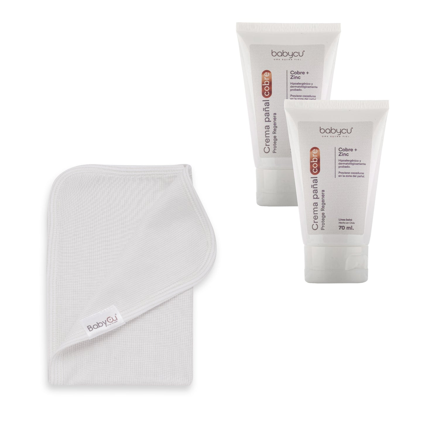 Pack Cuidado Completo: 1 Mantita BabyCu + 2 Cremas de Pañal BabyCu | Protección y Confort para tu Bebé