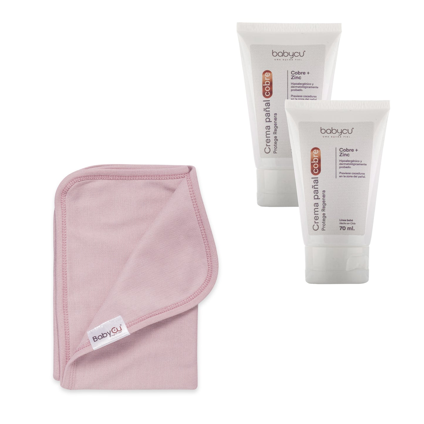 Pack Cuidado Completo: 1 Mantita BabyCu + 2 Cremas de Pañal BabyCu | Protección y Confort para tu Bebé