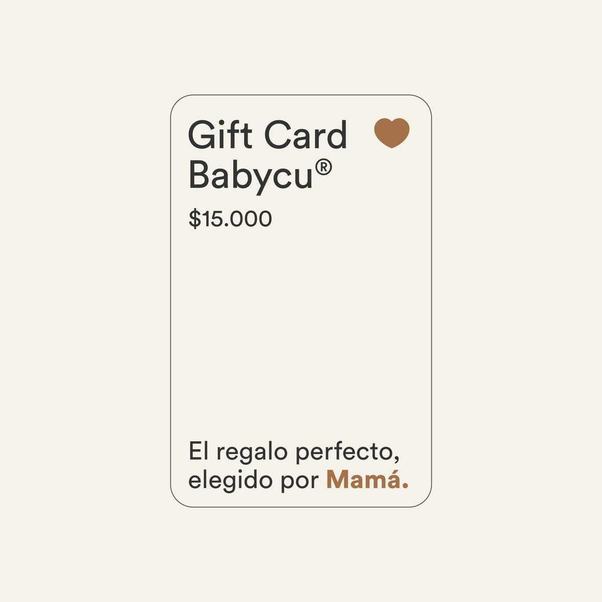 Gift Card Babycu®: El regalo perfecto elegido por Mamá