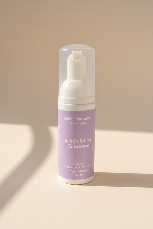 Jabón Íntimo para Embarazo en Espuma Travel Size - Cuidado Natural y Seguro | Hola Cosmética